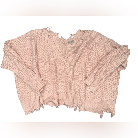 Wonderly Curvy Distressed Sweater - Picture 1 of 7
